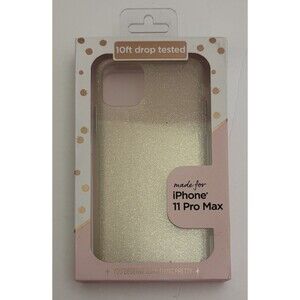 Fellowes iPhone 11 Pro Max case - Waterfall Glitter Bling Rose - 10 ft Drop Test